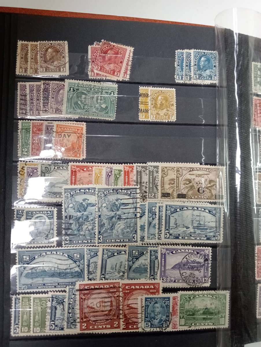 CANADA-POWERFUL COLLECTION JAMMED FULL IN ORDER QV-RECENT-FAT STOCK BOOK,many DOLLAR values