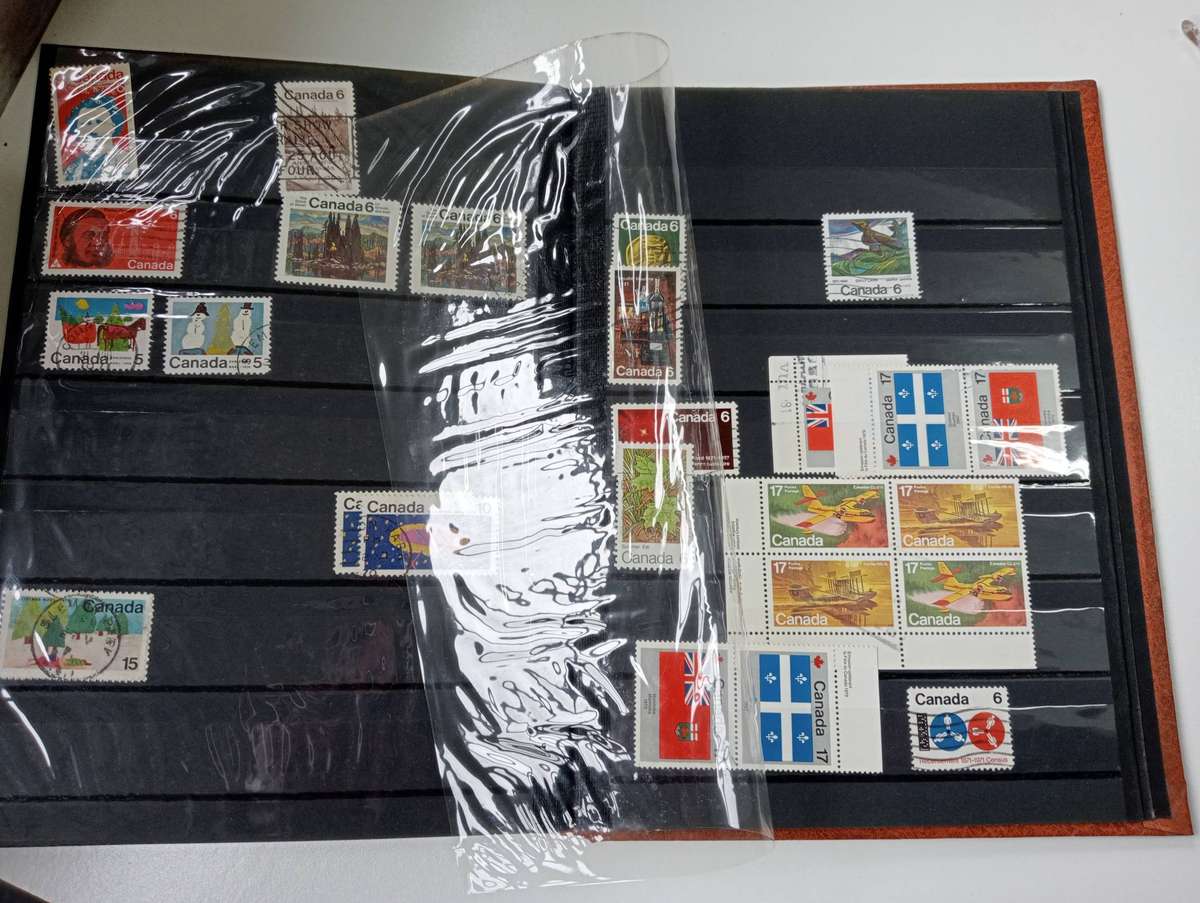 CANADA-POWERFUL COLLECTION JAMMED FULL IN ORDER QV-RECENT-FAT STOCK BOOK,many DOLLAR values