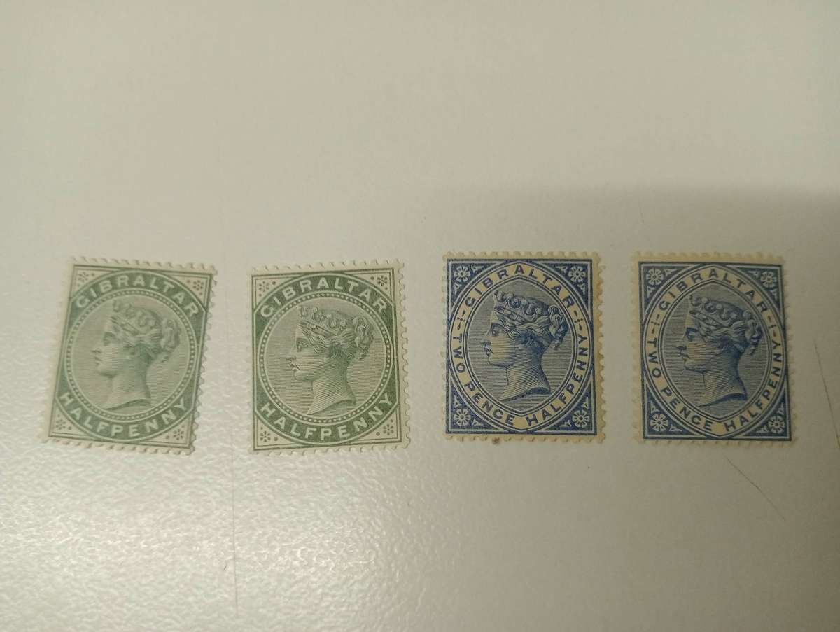 GIBRALTAR-QV  R5200.00  SUPERB MINT SG11 x TWO, ONE UMM !!