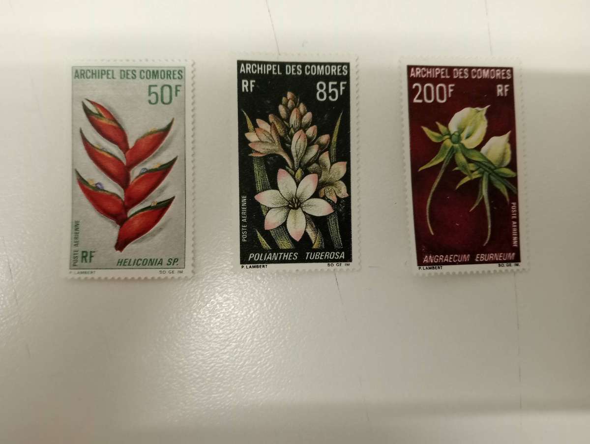 COMORES-SCARCE   R700.00  EARLY LOTS ON AUCTION-TOP VALUE Flowers  most umm