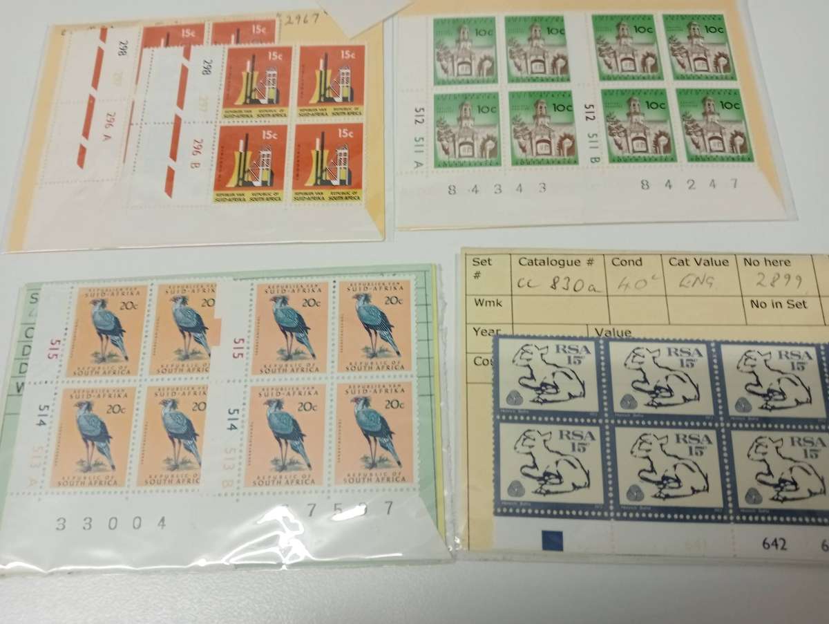 RSA-VERY SCARCE GROUP OF UMM control BLOCKS-noted paper changes etc