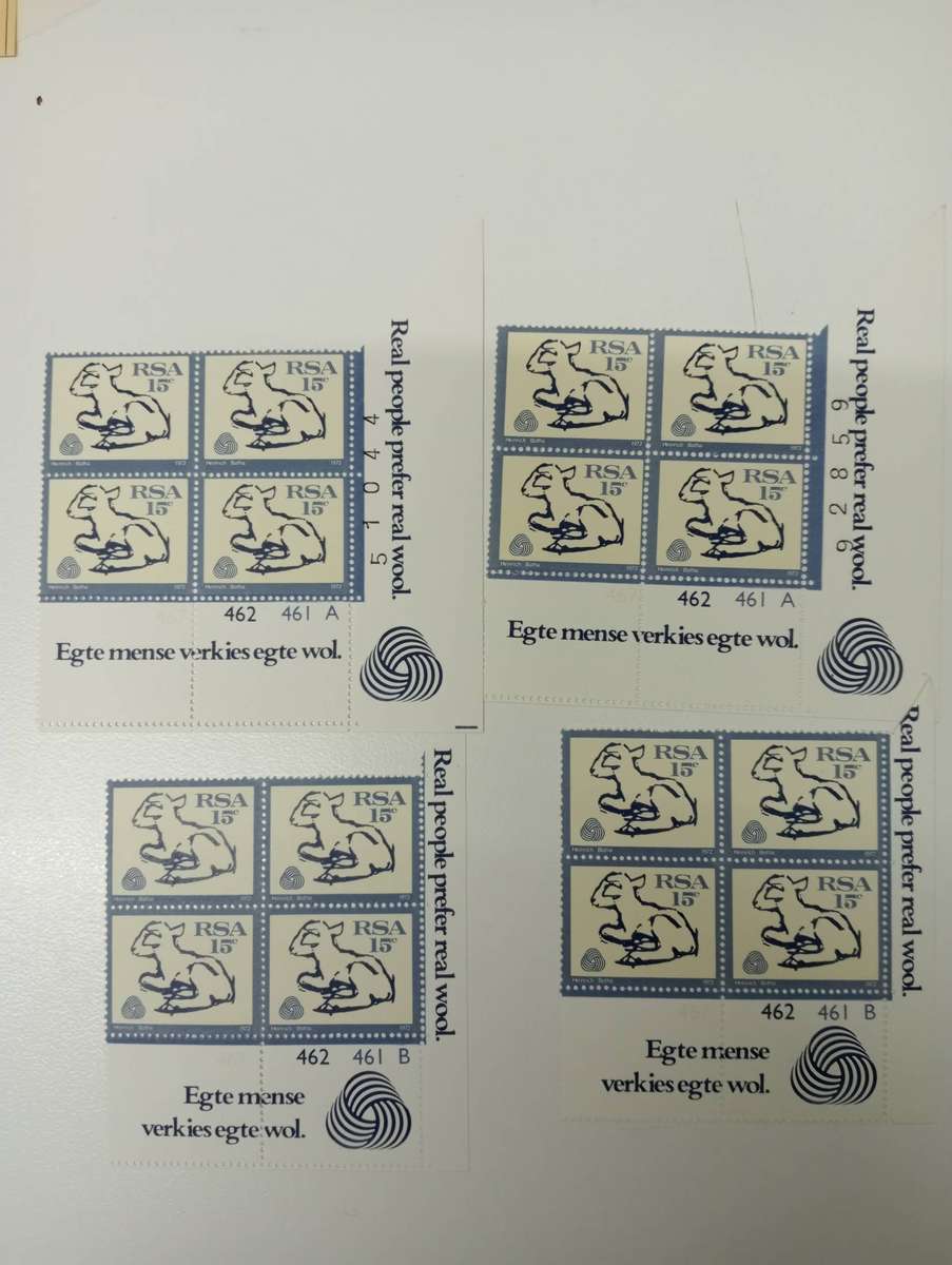 RSA-VERY SCARCE GROUP OF UMM control BLOCKS-noted paper changes etc
