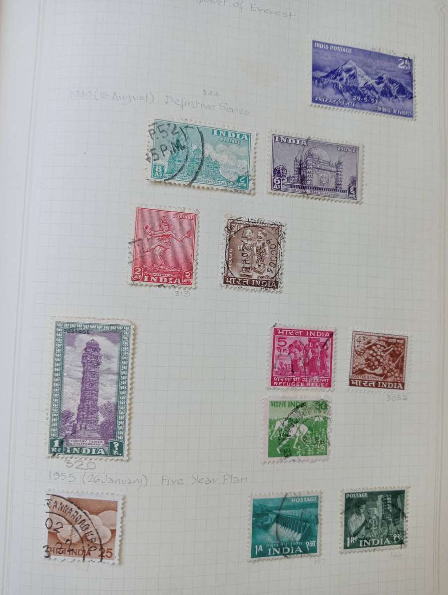 HONG KONG AND GOOD EARLY INDIA ON PAGES-SEE MANY BELOW-VERY NICE !!