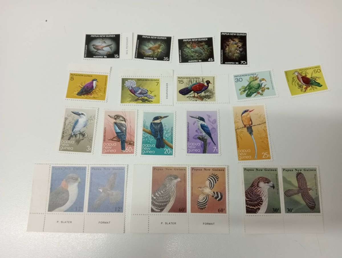 PAPUA NEW GUINEA-BIRDS SETS umm