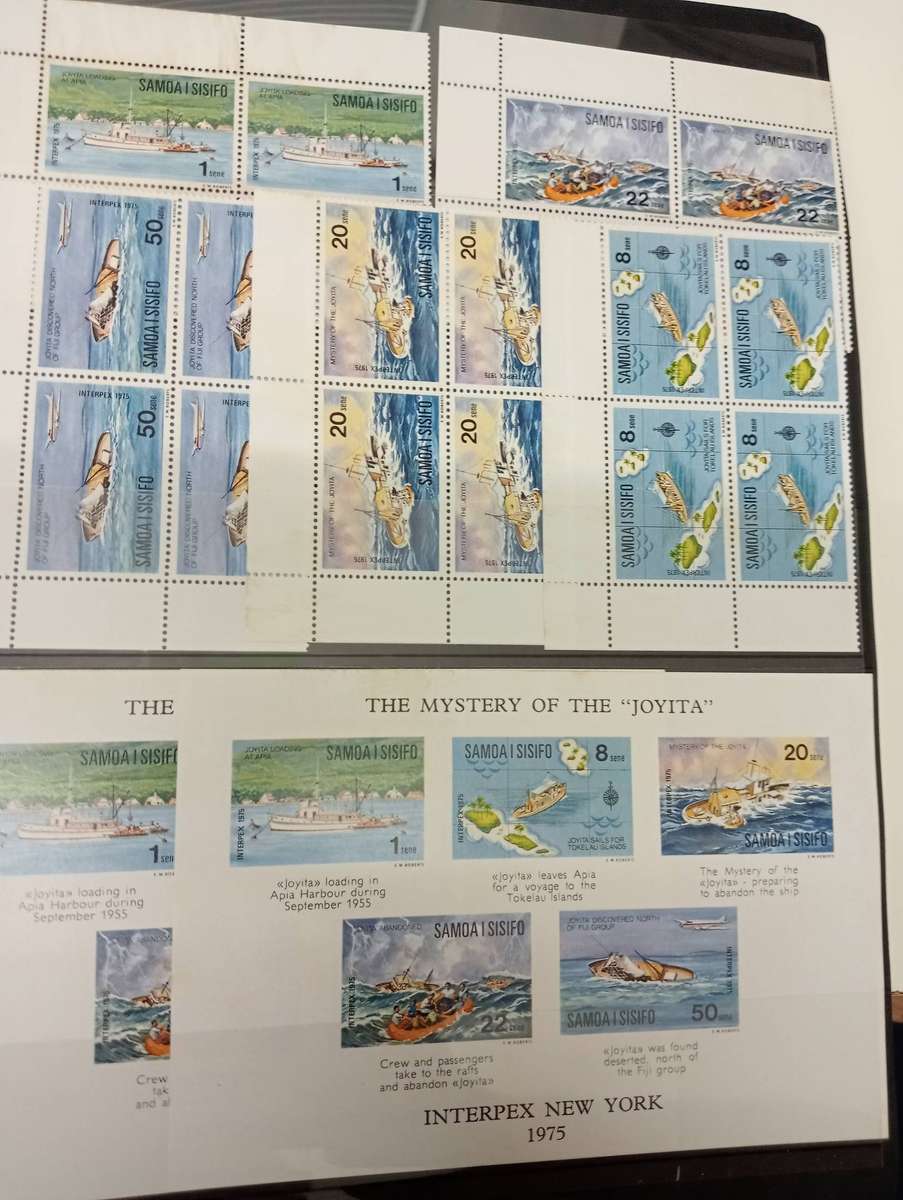 SAMOA-STUNNING COLLECTION ON 6 FULL PAGES OF BLOCKS umm light odd minor tone