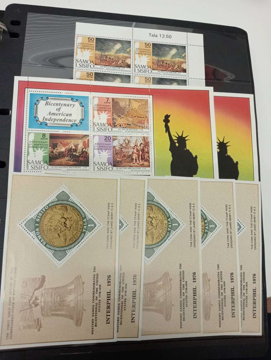 SAMOA-STUNNING COLLECTION ON 6 FULL PAGES OF BLOCKS umm light odd minor tone