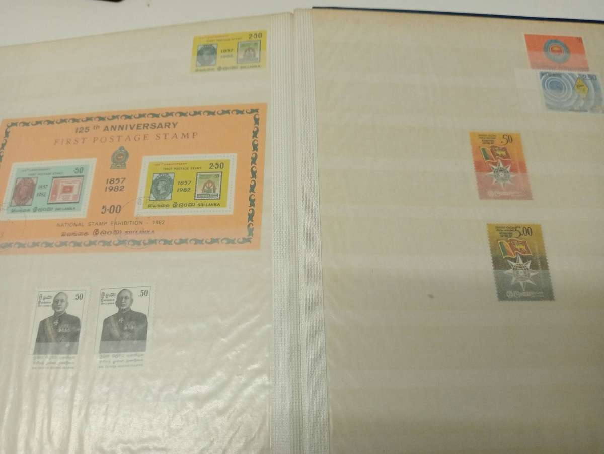 LARGE STOCK BOOK-SRI LANKA-MANY UMM/used ISSUES AND MINI SHEETS