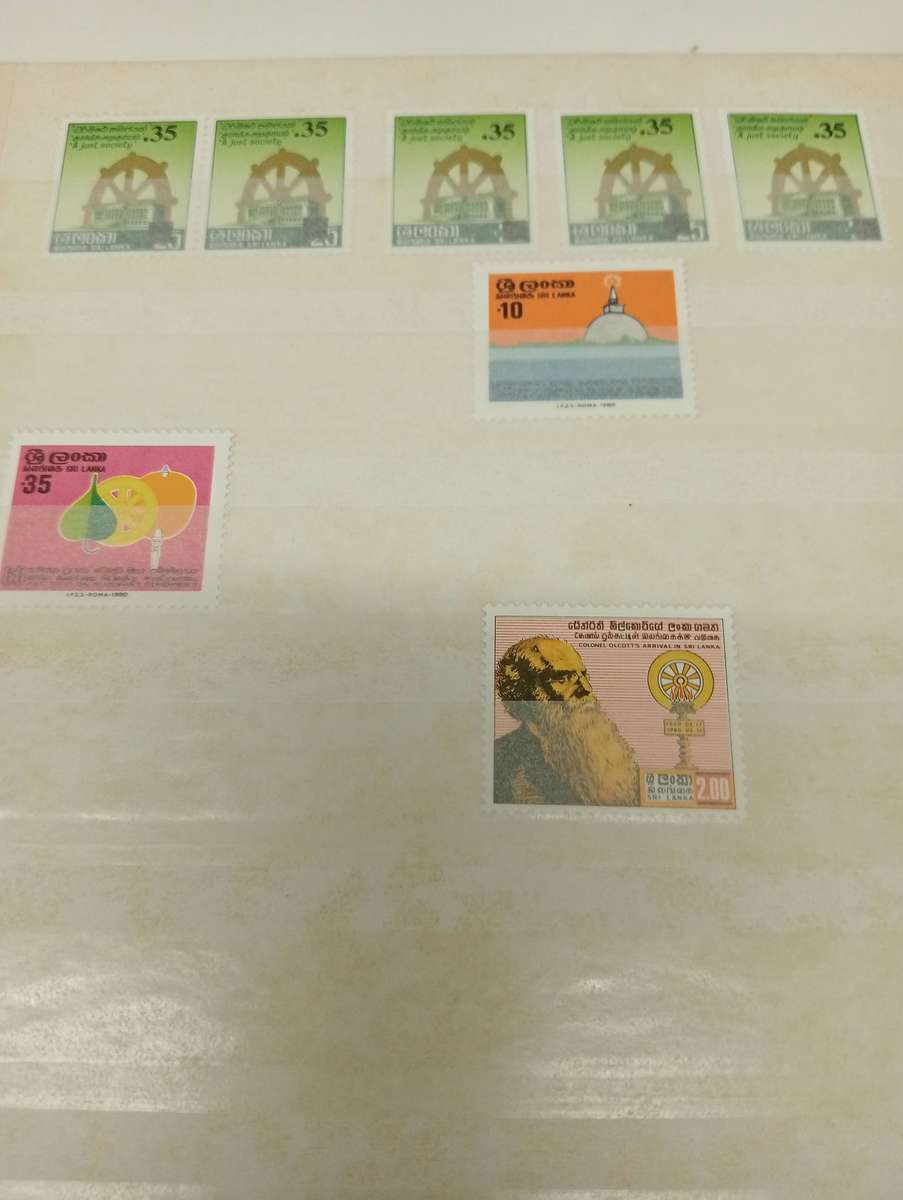 LARGE STOCK BOOK-SRI LANKA-MANY UMM/used ISSUES AND MINI SHEETS