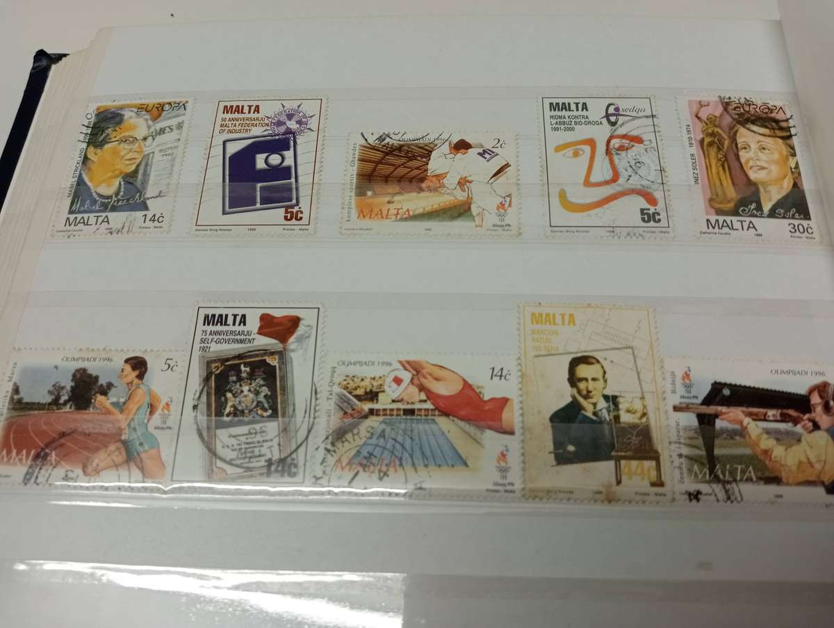 LARGE STOCK BOOK-MALTA-SCARCE used sets more modern !! SEE BELOW. Not all shown