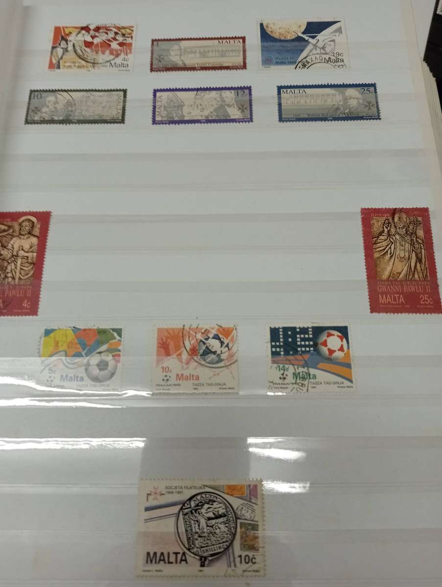 LARGE STOCK BOOK-MALTA-SCARCE used sets more modern !! SEE BELOW. Not all shown