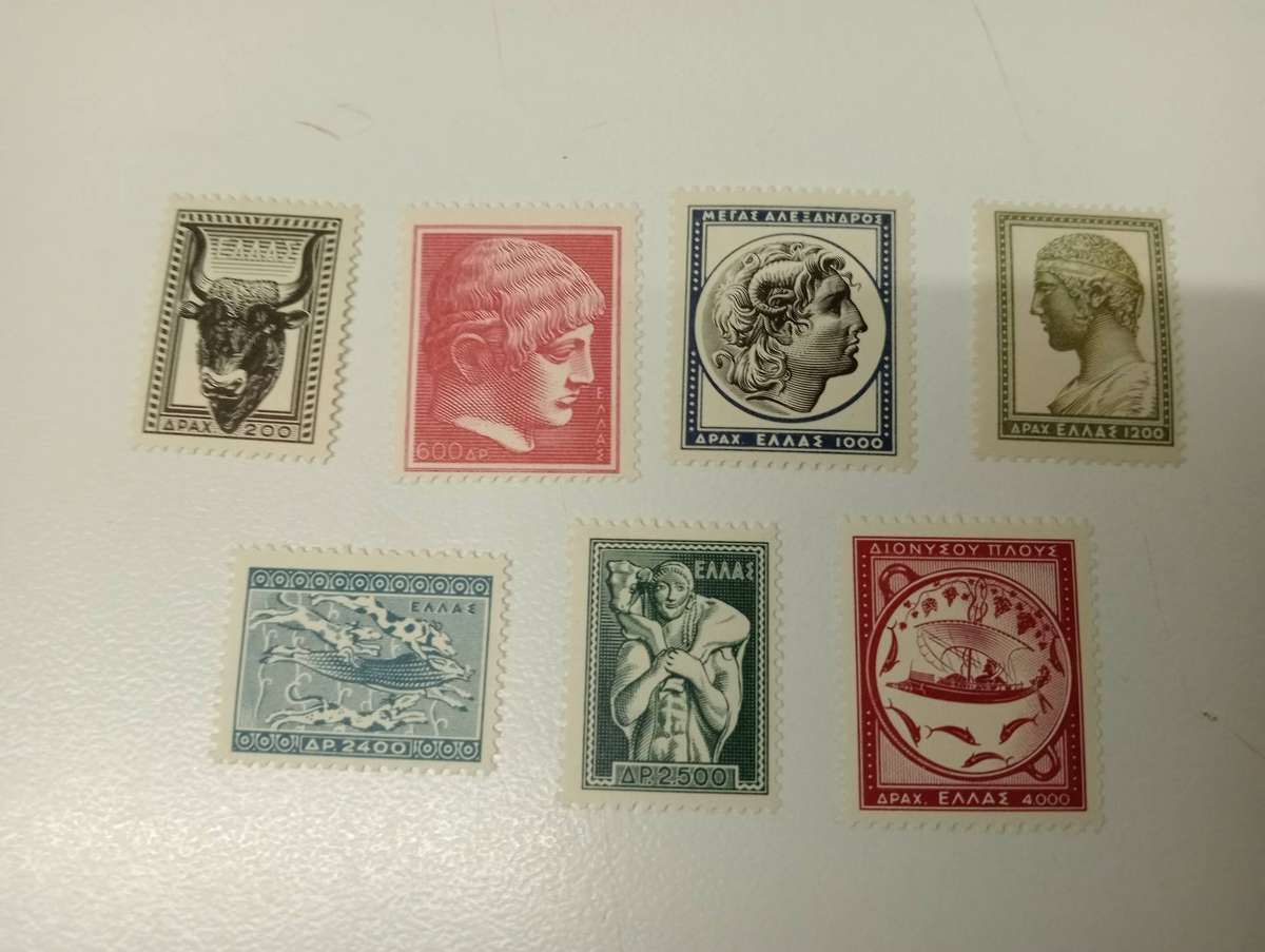 GREECE-SCARCE 1954  R2300.00   scarce lot superb mint-very light h.r.