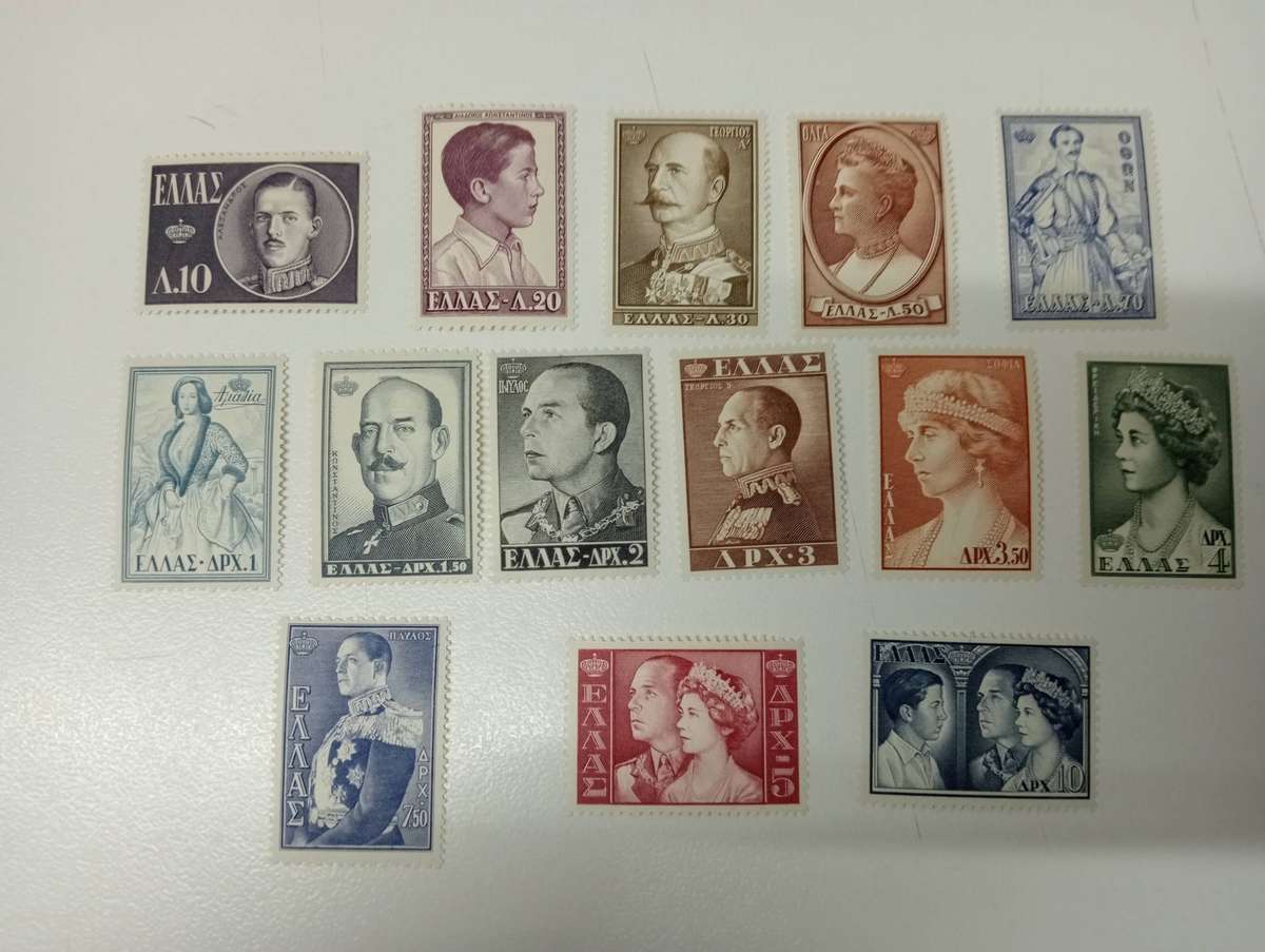 GREECE-SCARCE 1956  R3600.00   ROYAL SET SUPERB UMM