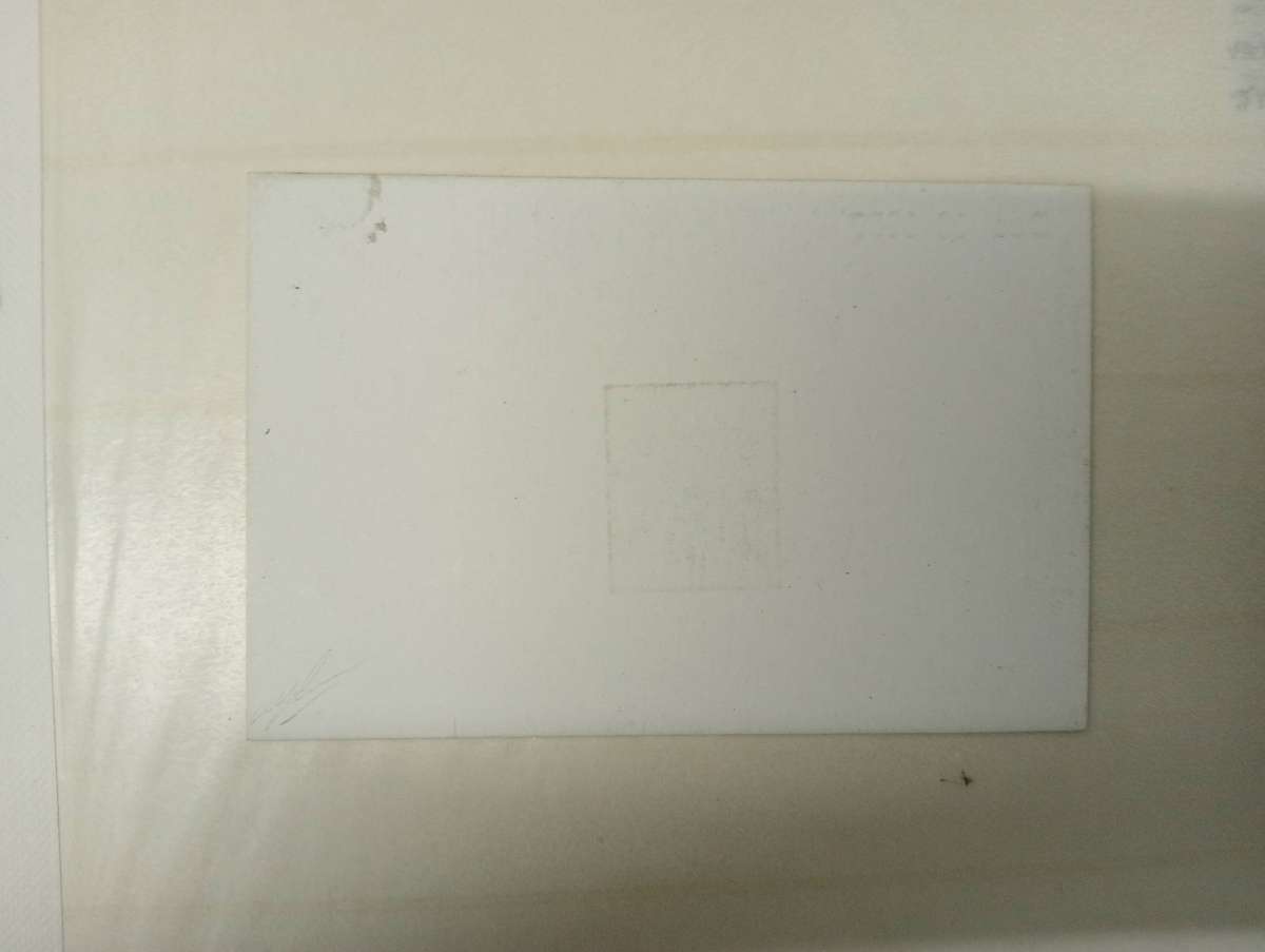 MAURITIUS-QV   VERY SCARCE  DIE PROOF SG 96 STAMPED " Dec 18  1877 " !! SIGNED ON BACK