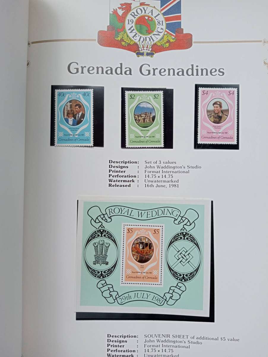 LADY DI-ALBUM MANY PRE-PRINTED PAGES + ISSUES,M/SHEETS ETC NOT ALL SHOWN