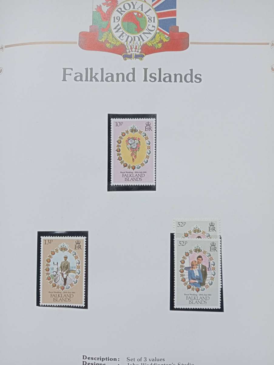 LADY DI-ALBUM MANY PRE-PRINTED PAGES + ISSUES,M/SHEETS ETC NOT ALL SHOWN