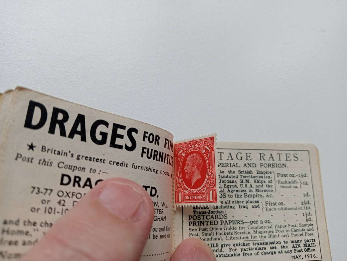 GB-VERY SCARCE KGV BOOKLET-MOST STAMPS REMOVED-SEE BELOW