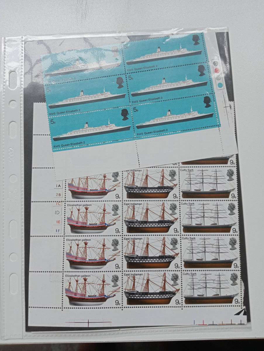 GB- SHIPS IN BLOCKS AND STRIPS [ H.R. ]