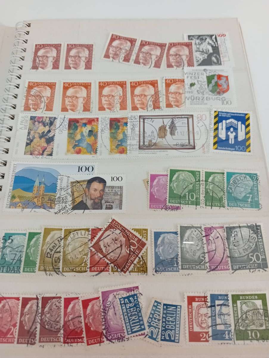 GERMANY VERY FINE USED MINT IN SMALL STOCK BOOK + MANY IN ENVELOPE-UN-CHECKED !!