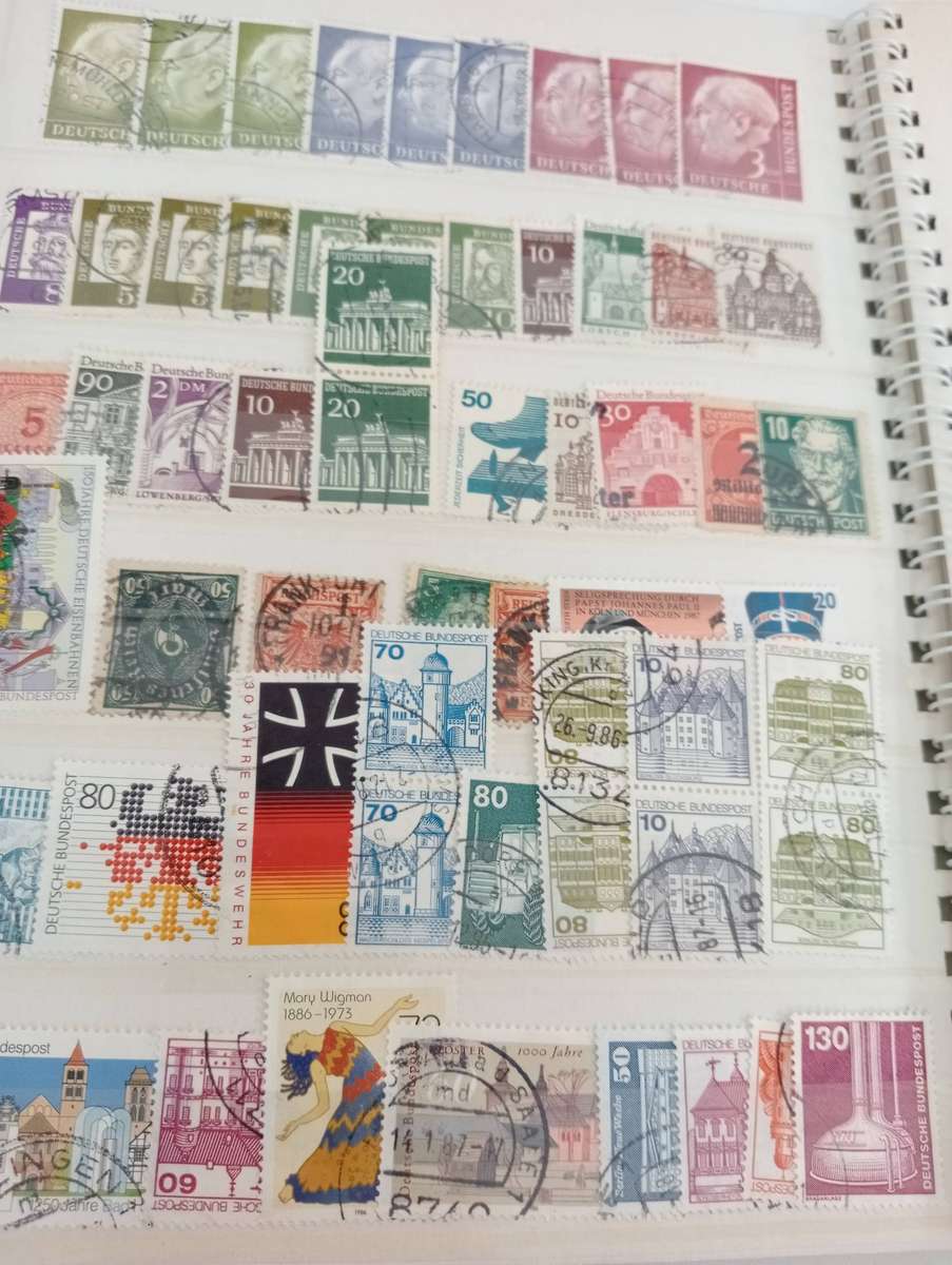 GERMANY VERY FINE USED MINT IN SMALL STOCK BOOK + MANY IN ENVELOPE-UN-CHECKED !!