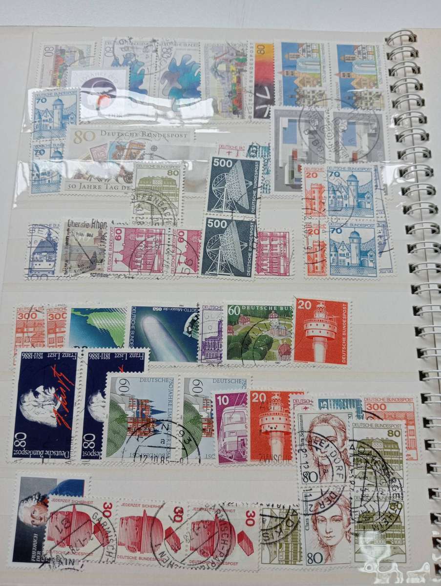 GERMANY VERY FINE USED MINT IN SMALL STOCK BOOK + MANY IN ENVELOPE-UN-CHECKED !!