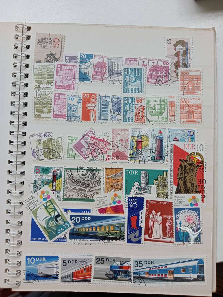 GERMANY VERY FINE USED MINT IN SMALL STOCK BOOK + MANY IN ENVELOPE-UN-CHECKED !!