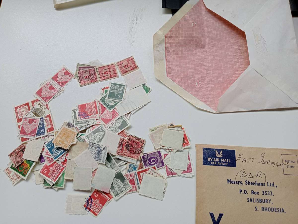 GERMANY VERY FINE USED MINT IN SMALL STOCK BOOK + MANY IN ENVELOPE-UN-CHECKED !!