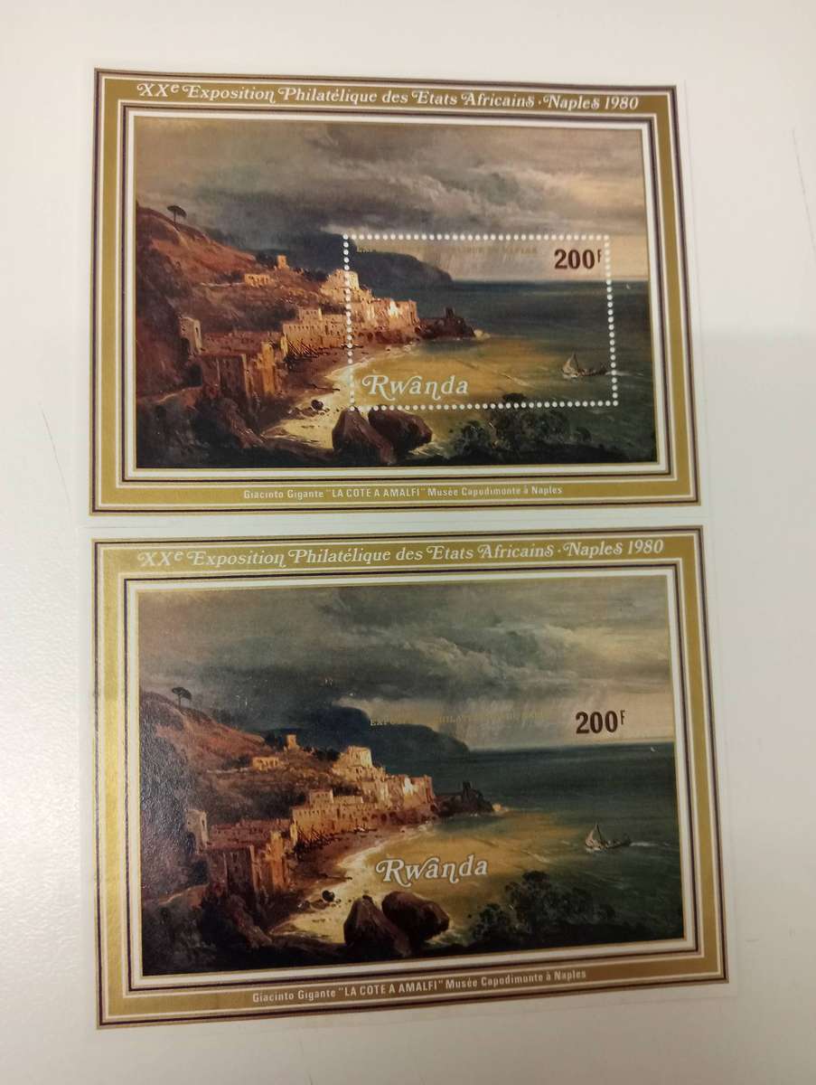 RWANDA-VERY SCARCE PERF AND IMPERF MINI SHEETS