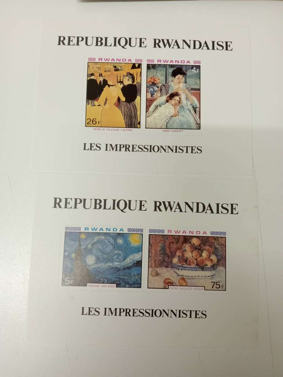 RWANDA-VERY SCARCE PERF &  IMPERF MINI SHEETS