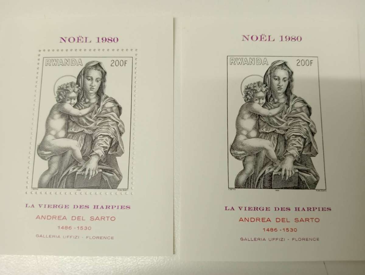 RWANDA-VERY SCARCE PERF AND IMPERF MINI SHEETS