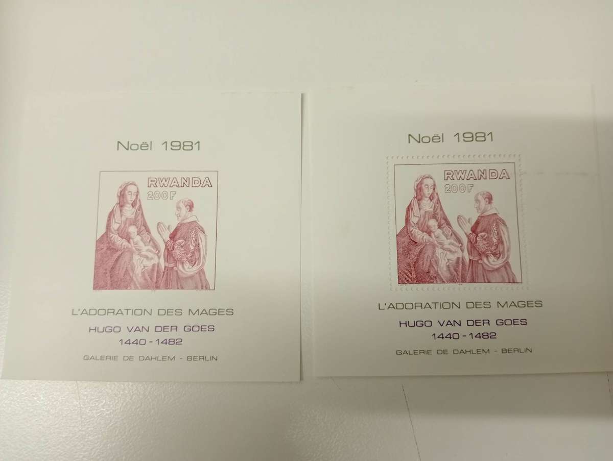 RWANDA-VERY SCARCE PERF AND IMPERF MINI SHEETS