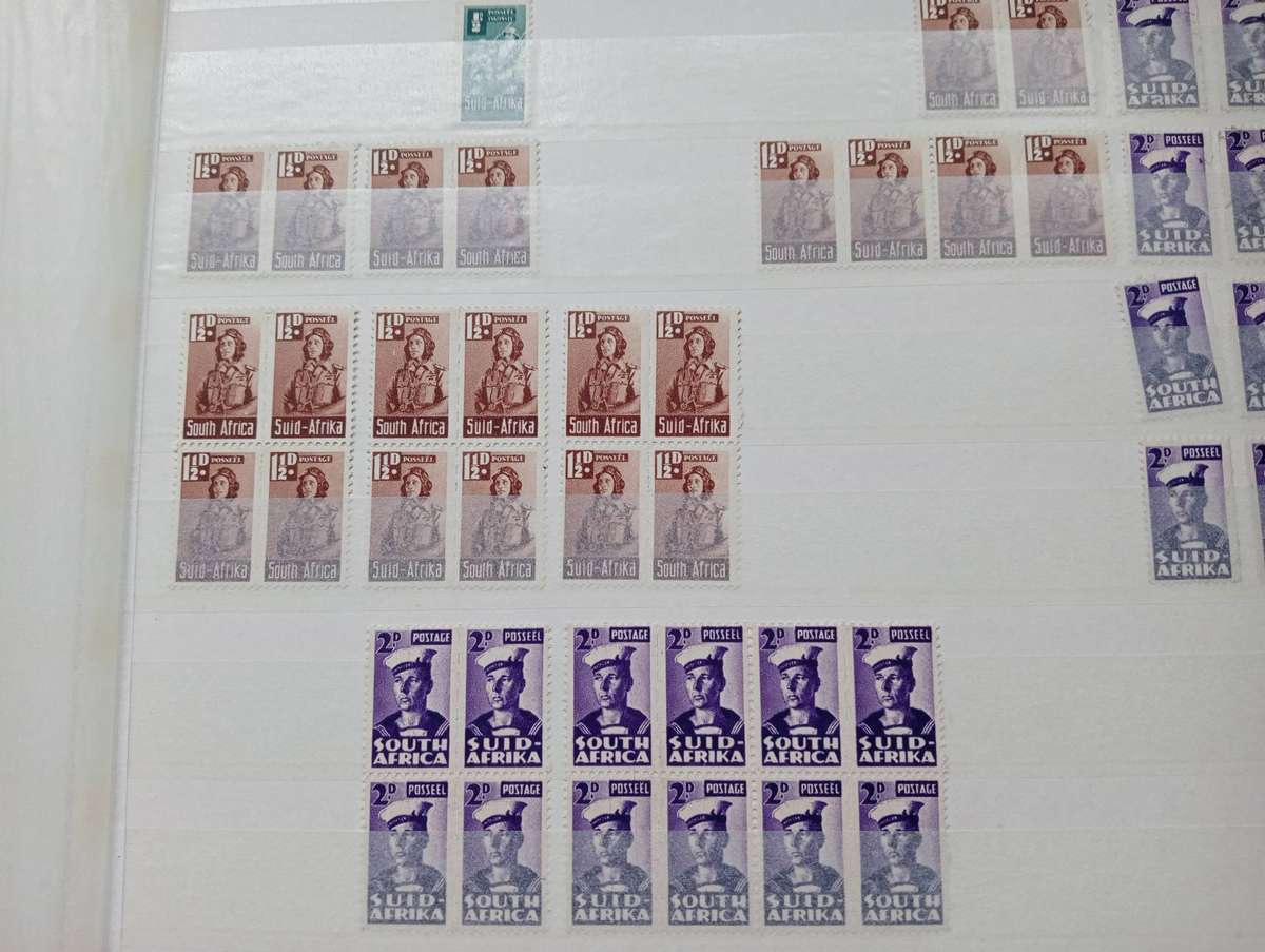 UNION BLOCKS AND RSA DEF.BLOCKS-VERY FINE MINT IN CLEAN STOCK BOOK-MANY ITEMS