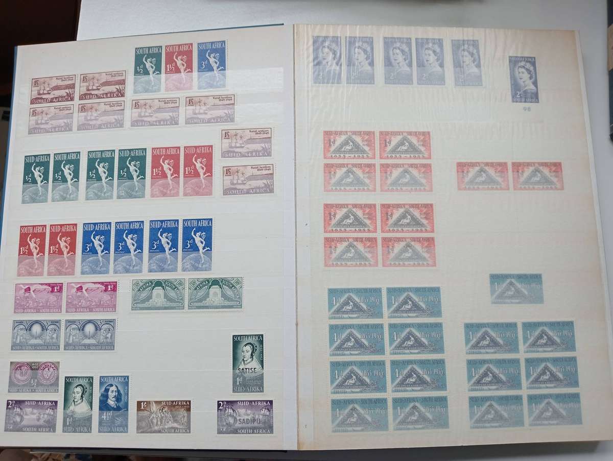 UNION BLOCKS AND RSA DEF.BLOCKS-VERY FINE MINT IN CLEAN STOCK BOOK-MANY ITEMS