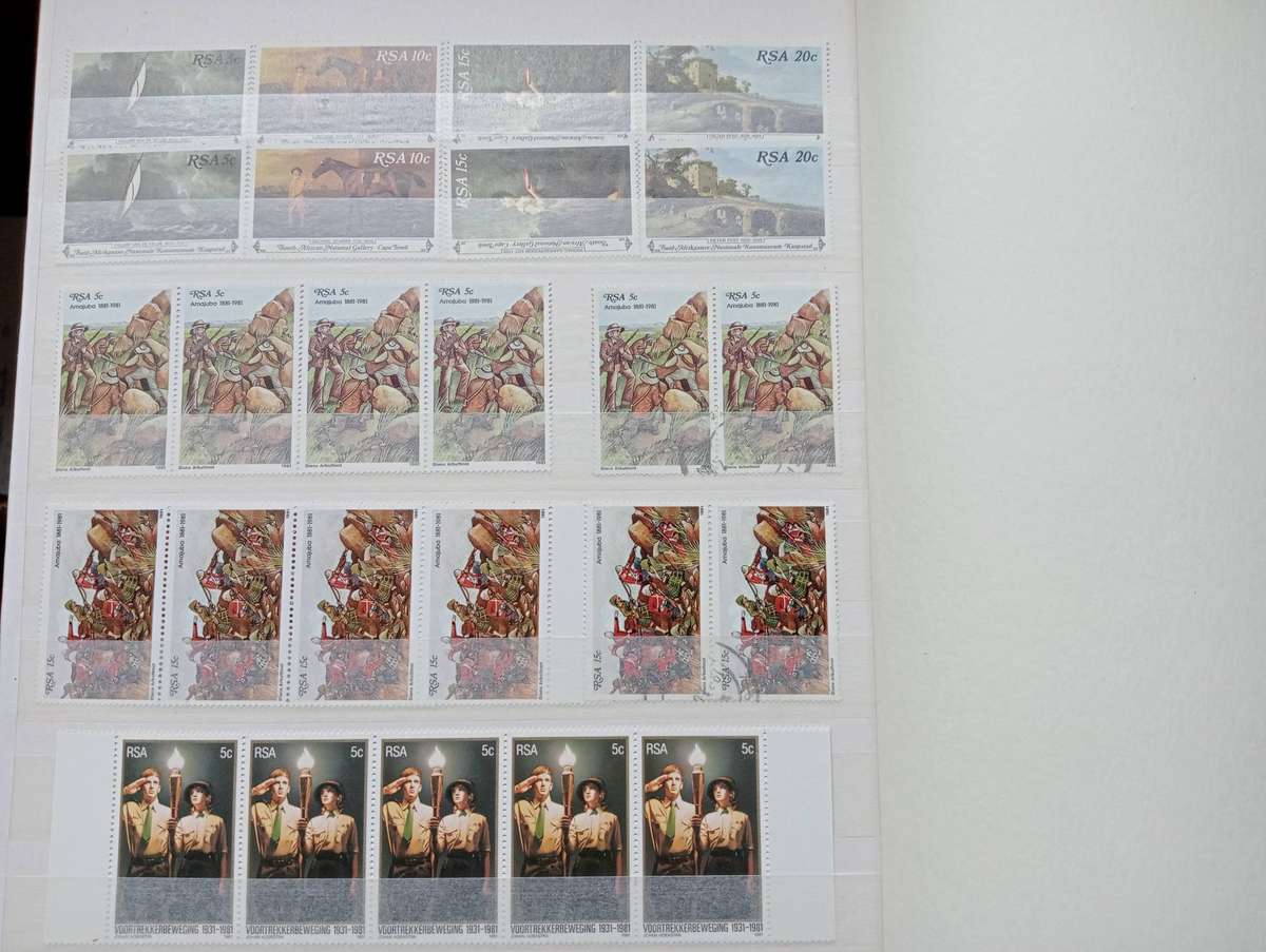 UNION BLOCKS AND RSA DEF.BLOCKS-VERY FINE MINT IN CLEAN STOCK BOOK-MANY ITEMS