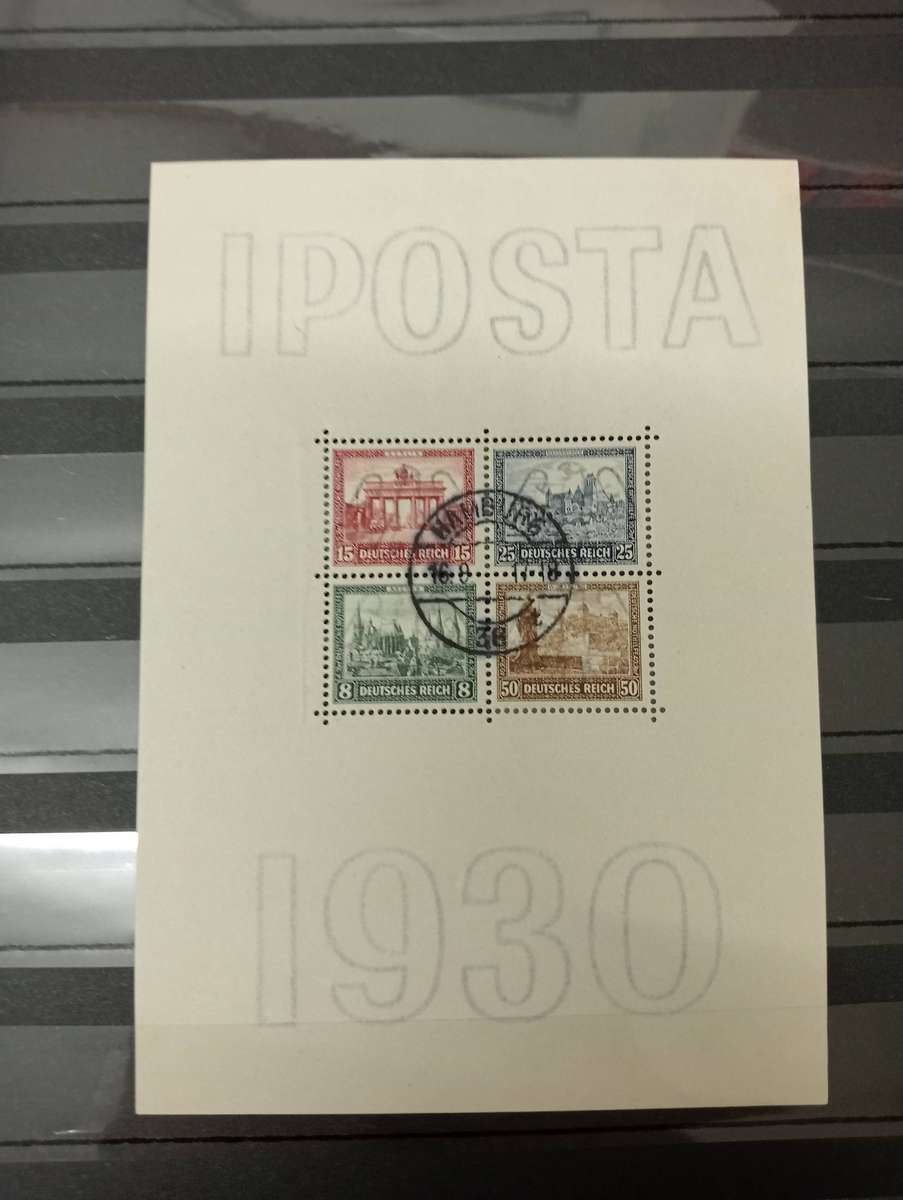 GERMAN REICH-1930 RARE  2500 GBP or R57 500.00 MINI SHEET SG464a SUPERB USED