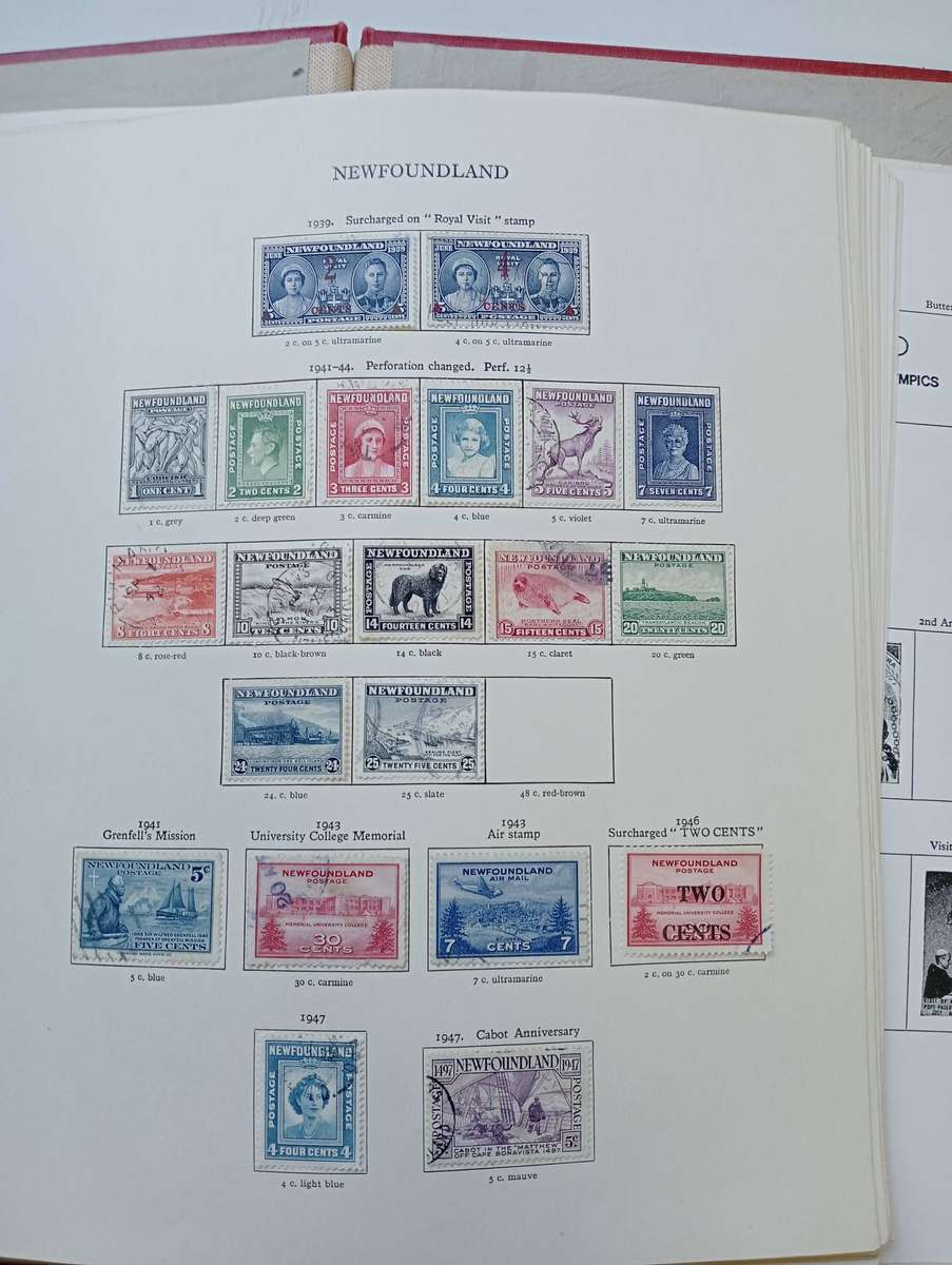 NEWFOUNDLAND etc  NEW AGE PRE-PRINTED ALBUM PAGES  MUST SEE pages below