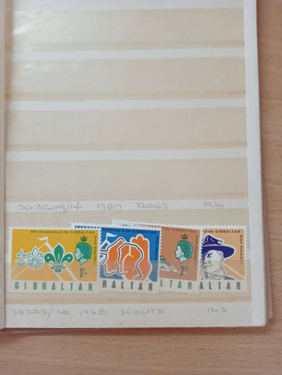 SMALL STOCK BOOK WITH UMM  THEMATIC SETS