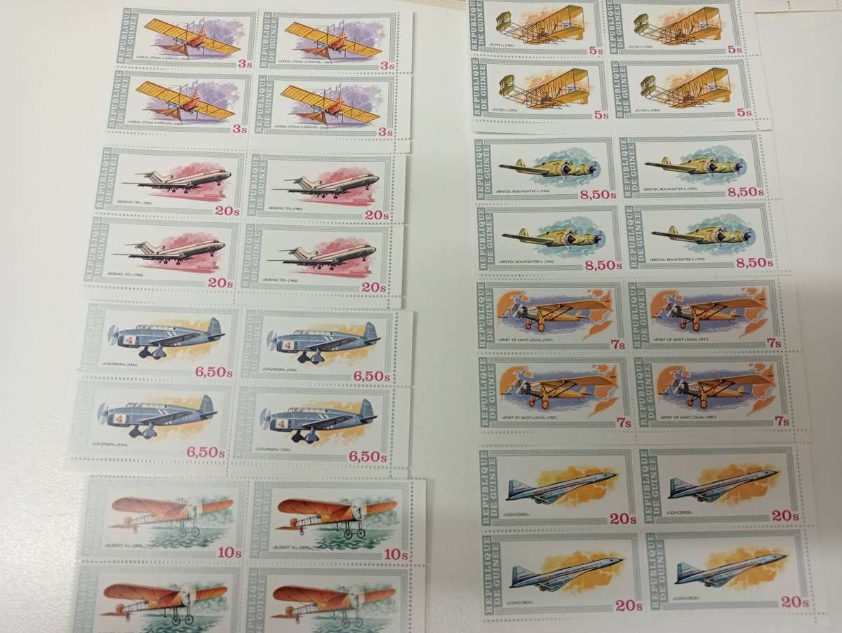 EQUITORIAL GUINEA-SCARCE PLANES R1200.00 SUPERB UMM BLOCKS-FULL SET