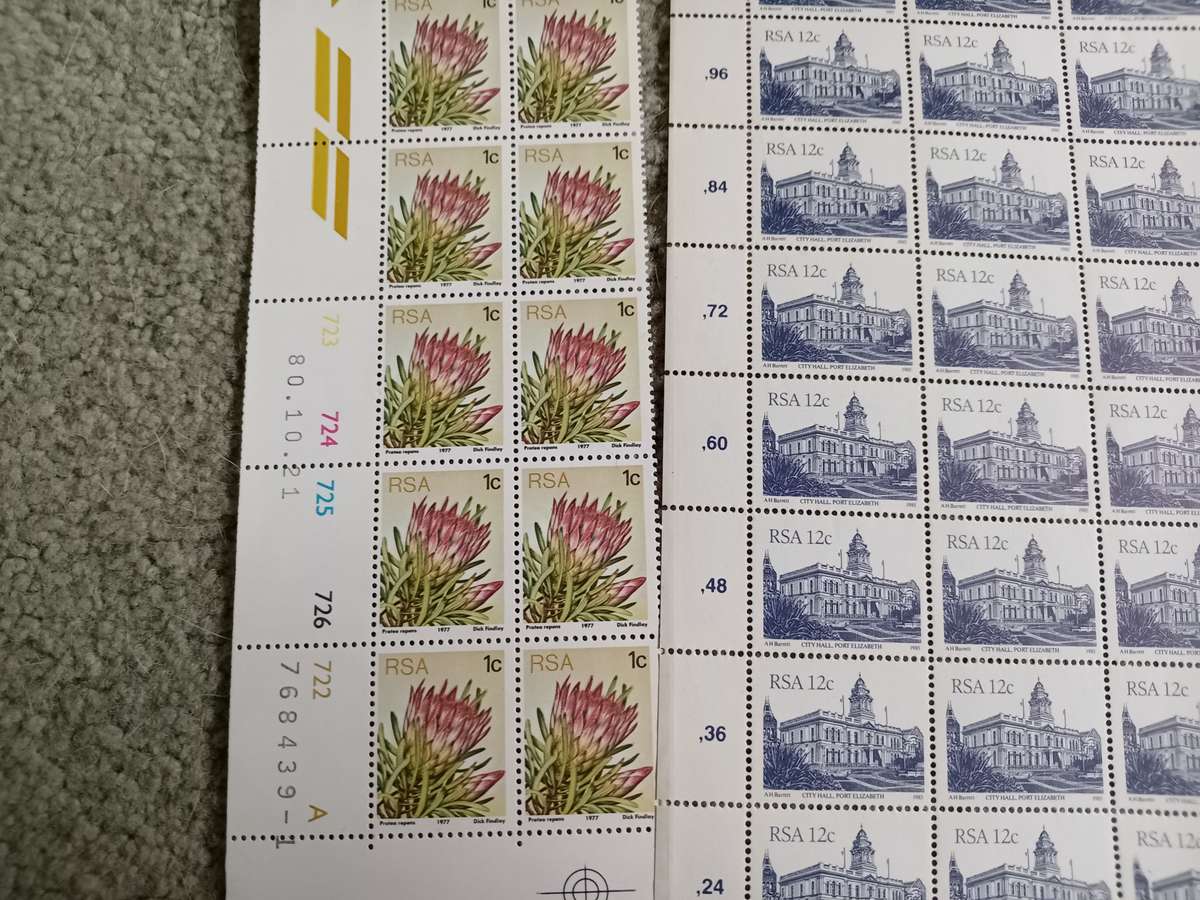 RSA-FULL SHEET OF 100 AND OTHER BITS-SEE BELOW-ODD MINOR TONING UMM