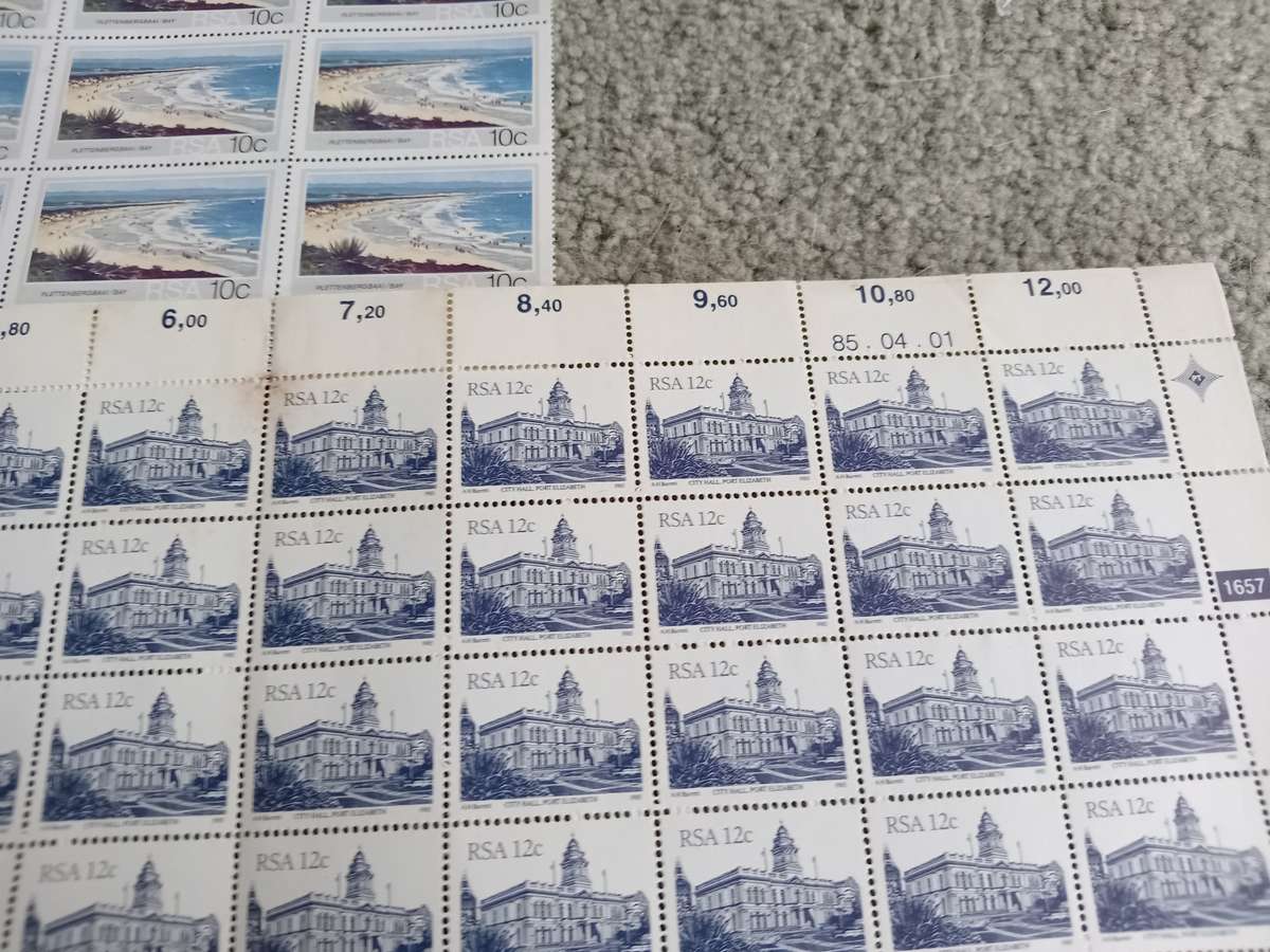 RSA-FULL SHEET OF 100 AND OTHER BITS-SEE BELOW-ODD MINOR TONING UMM