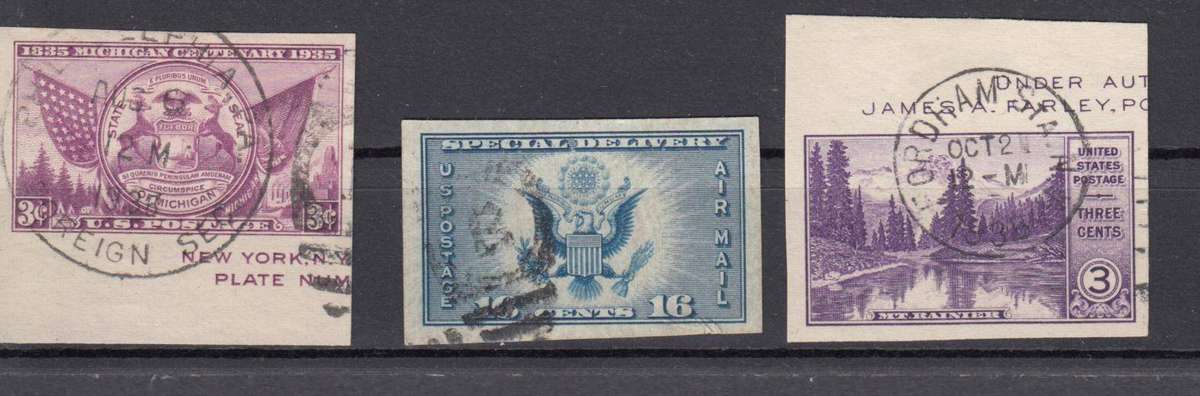 USA-THREE SUPERB USED IMPERF ISSUES