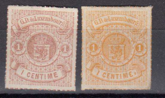 LUXEMBOURG-1859 SG 21 + 23 VFM     R3170.00 SEE BACKS BELOW