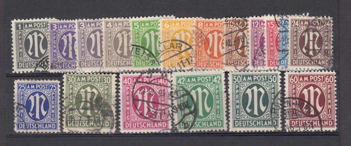 GERMAN ZONES-DIFFICULT vfu lot   R2250.00