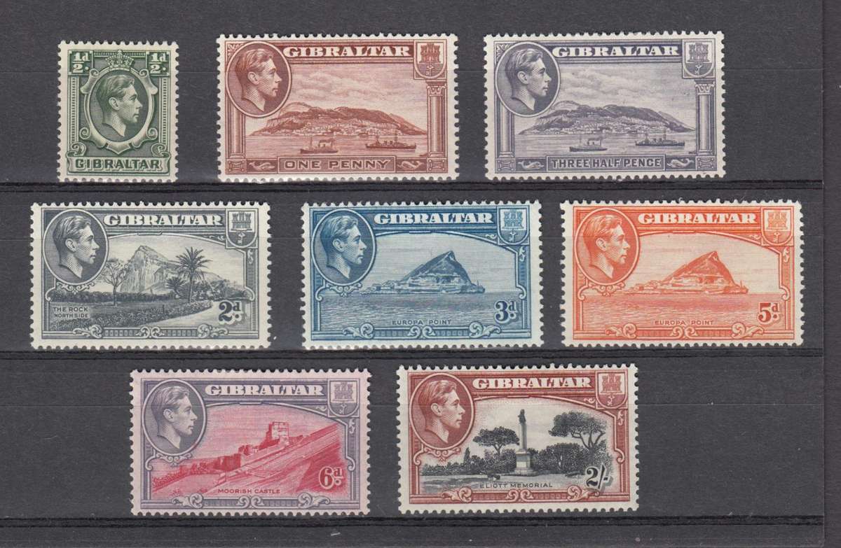 GIBRALTAR-KGVI PERF 13 VERY FRESH MINT LOT-H.R.  R900.00