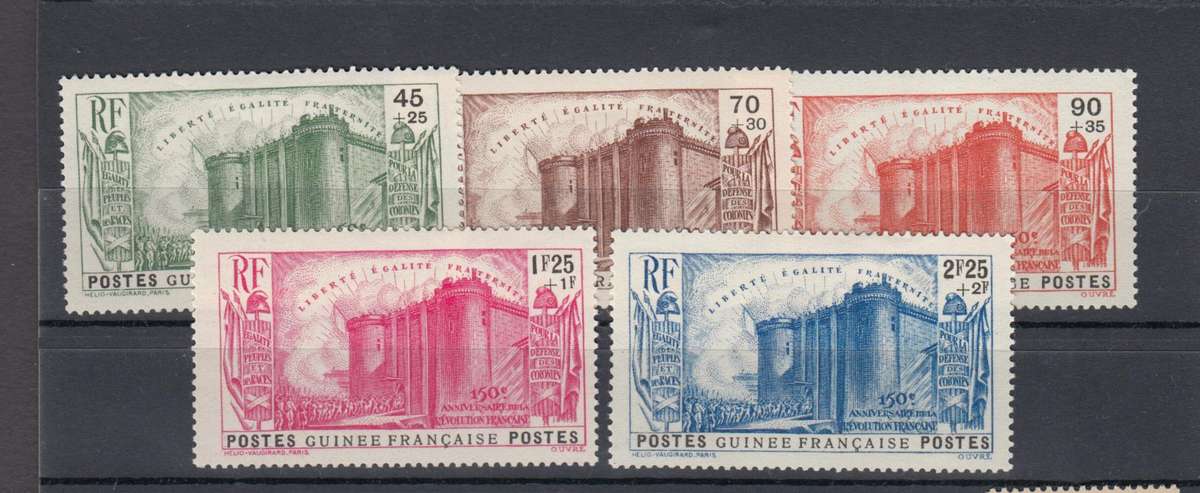 FRENCH GUINEA-1939 vfm- fresh set h.r.   R1440.00