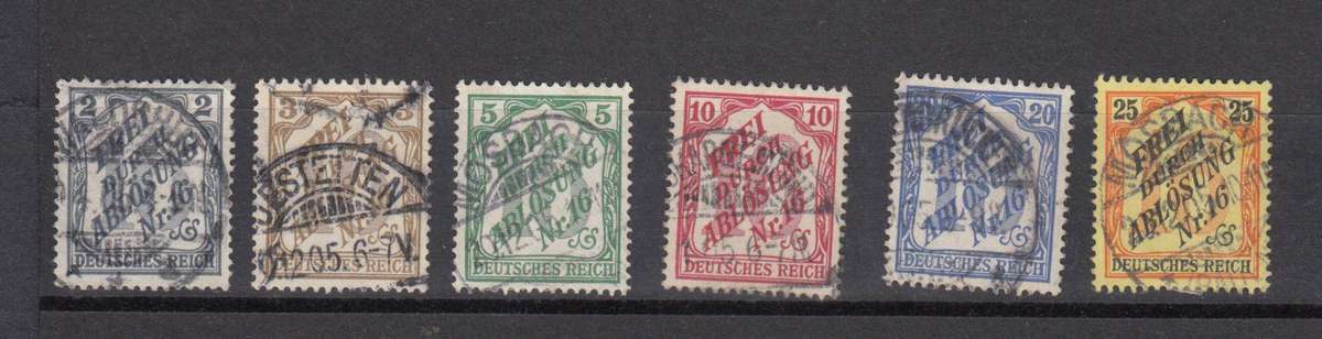 REICH-SCARCE official set 1905  superb used