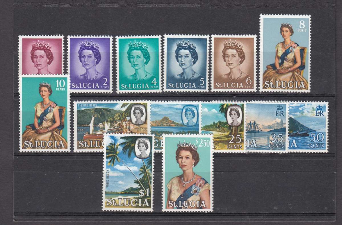 ST.LUCIA-QEII SET SUPERB UMM   R470.00