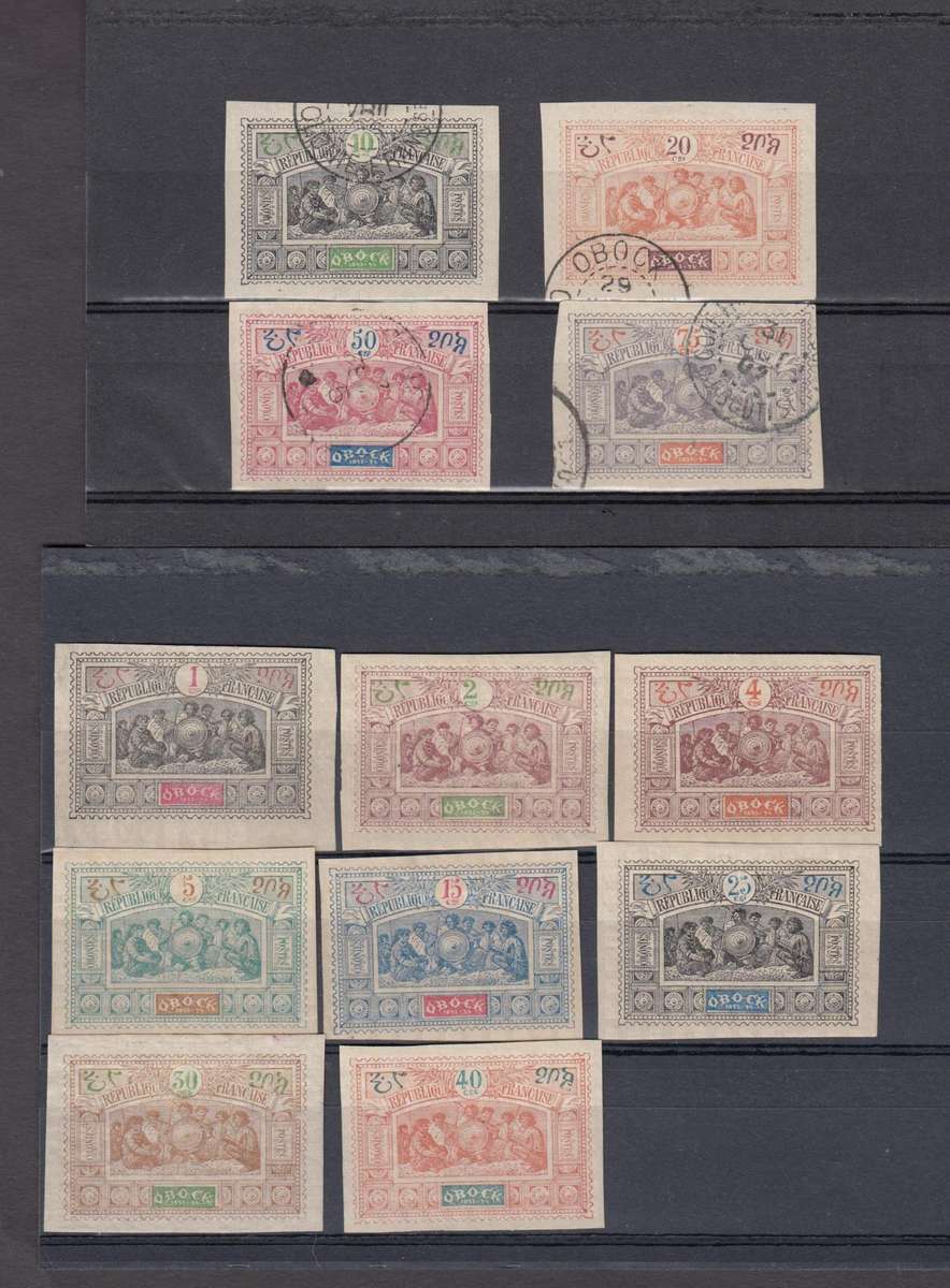 OBOCK-1894 SCARCE set to 75c vfm/u   R2140.00