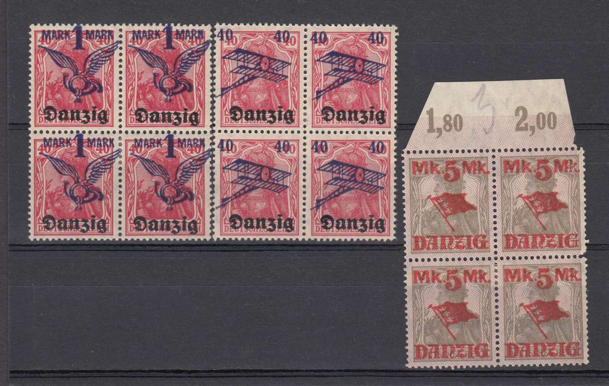 DANZIG- AIRS VFM BLOCKS-H.R.  R700.00 PLUS