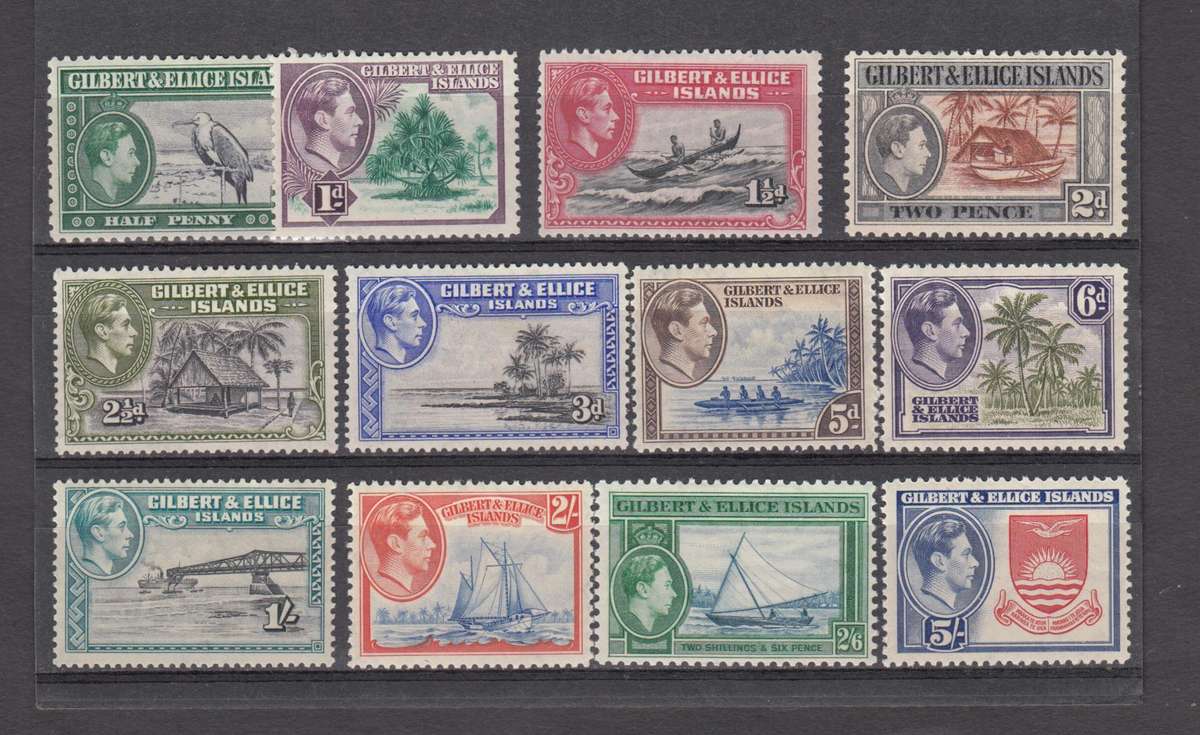 GILBERT & ELLICE ISL. KGVI SET VFM LIGHT H.R.  R1250.00