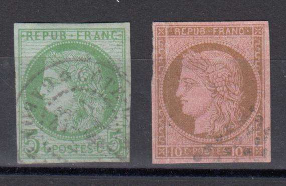FRENCH COLONIES-TWO SUPERB USED-SCARCE SO NICE !!!